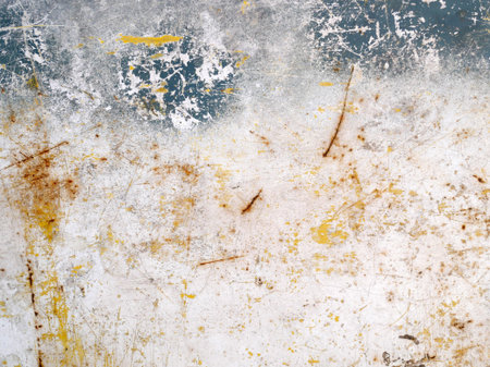 Background rust stains on metal plates.