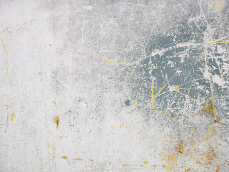 Background rust stains on metal plates.