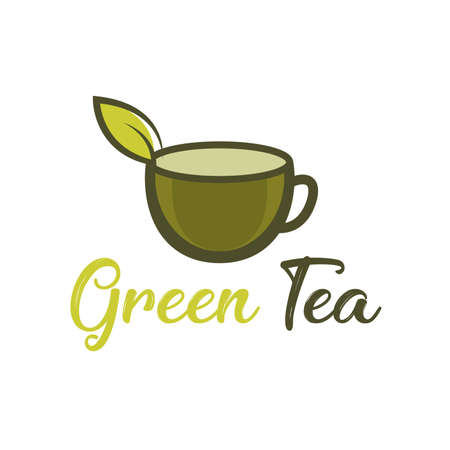 Green Tea Premium Logo Design Templateのイラスト素材