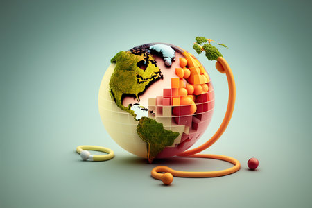 Staying Strong and Healthy: World Health Day Photography. Generative AI illustration.の素材