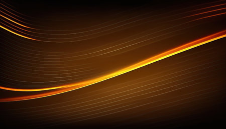 Lines abstract blurred light orange color gradient. Generative AI illustration.の素材
