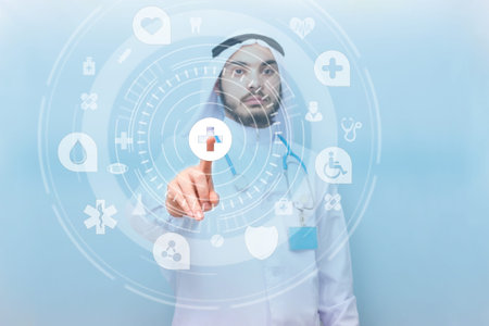 Middle East medical solution. Insurance policy in the Middle East.の写真素材