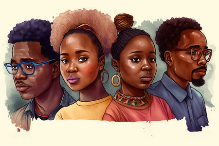 Juneteenth Independence Day. Generative AI illustration.の素材