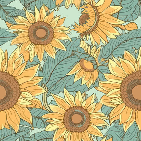 Flowers Wall for Background in vintage style.のイラスト素材
