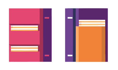Folder illustration on white transparent background.のイラスト素材