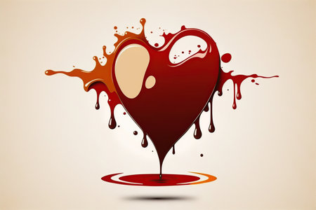 Blood donation day concept. Generative AI illustration.の素材