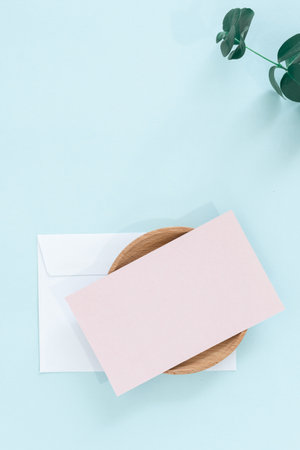 Creative concept, empty greeting card, invitation.の写真素材