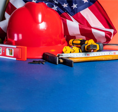 Use labor day greeting card. Still life.の写真素材