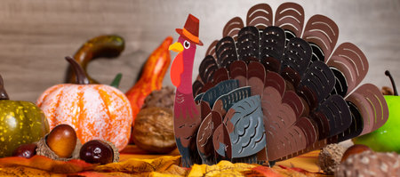 Thanksgiving, Halloween, Autumn Harvest concept.の写真素材