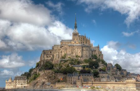 mont saint michelの写真素材