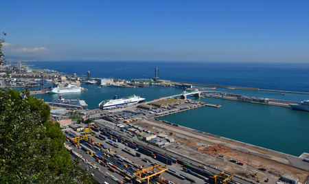 Port in Barcelonaのeditorial素材