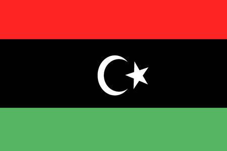 Flag Of Libya,Vector Libya flagのイラスト素材