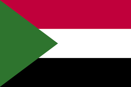 Flag Of Sudan,Vector Sudan flagのイラスト素材