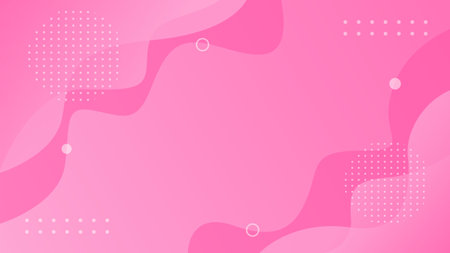 Pink soft abstract vector background. Wavy and fluid gradient elements. Dynamic shape composition....