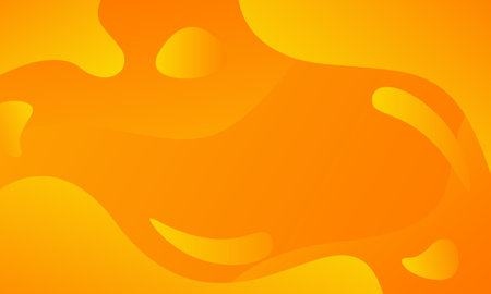 Orange-yellow gradient abstract liquid background, modern dynamic wallpaper. Vector illustrations. Suitable for templates, sales banners, business, ads, web and pagesのイラスト素材