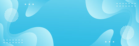 Light blue gradient abstract liquid wavy background with geometric shapes. Modern dynamic wallpaper. Suitable for templates, posters, sale banners, events, ads, web, and pagesのイラスト素材