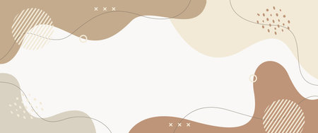 Pastel abstract background, organic and geometric shapes, minimalist vector illustrations. Suitable...