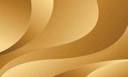 Elegant gold luxury wave background. Abstract wallpaper design. Suitable for Invitations, awards, sales, events, templates, banners, cards, covers, websites, pages and moreのイラスト素材