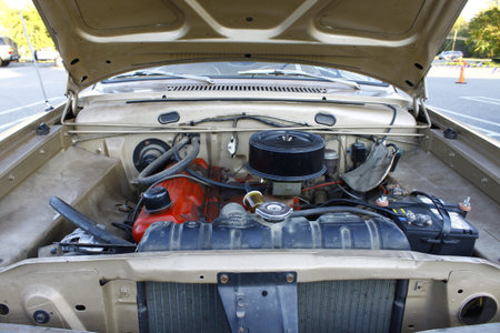 GLOUCESTER, VA, USA - OCTOBER 14: Vintage car in the Middle Peninsula Classic Cruisers Club weekly...