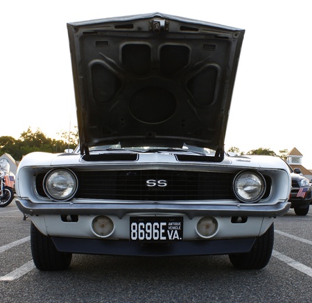GLOUCESTER, VA- SEPTEMBER 7:A Camaro at the 23rd Annual 2012 MPCC(middle peninsula car club)meeting at the Main St shopping center in Gloucester, Virginia on September 7, 2012. のeditorial素材