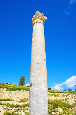 Apollo Temple and ruins at Amathus, one of the most ancient royal cities of Cyprus, on the east side...