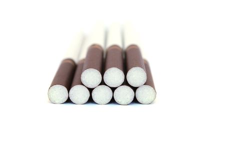 Cigarettes isolated on white background.の写真素材