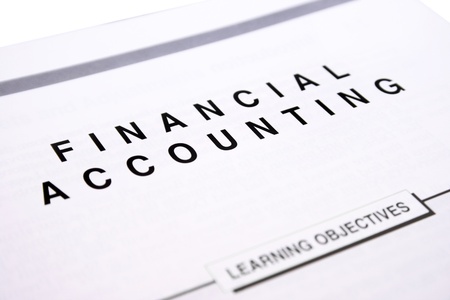 Financial accounting document,learning objectives.の写真素材