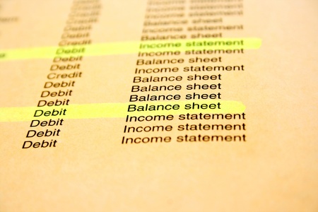 Banking and finance document, pink paper.の写真素材
