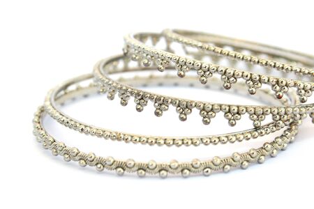 Bracelets isolated on white background.の写真素材