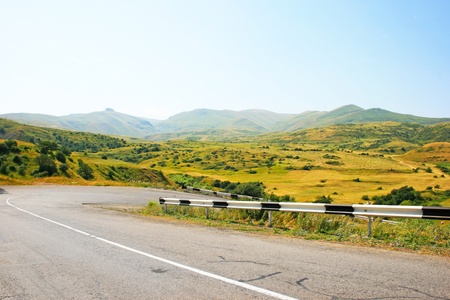 Road in high mountain, Armenia の写真素材