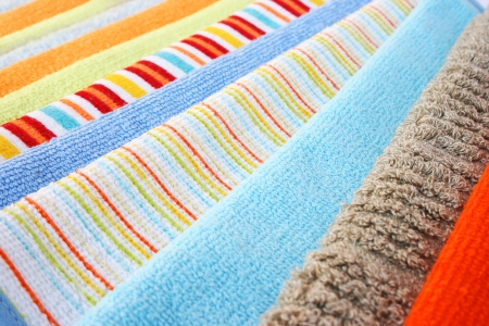 Colorful towels as a background.の写真素材