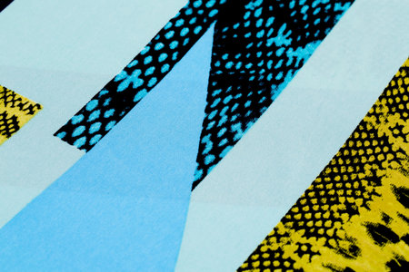 Colorful fabric for background, close-up image.