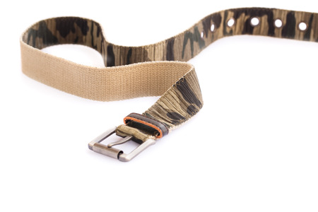 Stylish belt isolated on white background.の写真素材
