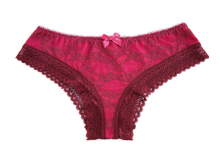 Stylish panties isolated on white background.の写真素材