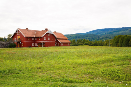 Big house in Norway village.のeditorial素材