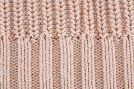 Knitted cloth background closeup picture.