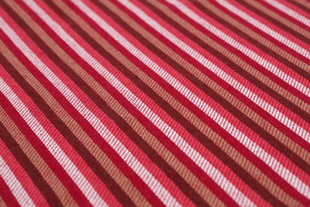 Striped tablecloth texture as a background, closeup picture.の写真素材