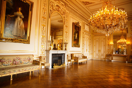 Brussels, Belgium-August 13, 2015-The interior of the Royal Palace.のeditorial素材