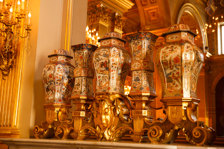 Brussels, Belgium-August 13, 2015-The interior of the Royal Palace.のeditorial素材
