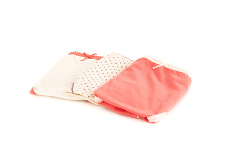 Colorful panties isolated on white background.