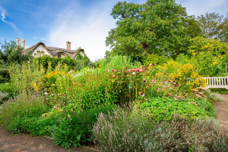 London, UK - August 24, 2019 - Thatched House royal residence in the grounds of Pembroke Lodge, Richmond Park.のeditorial素材