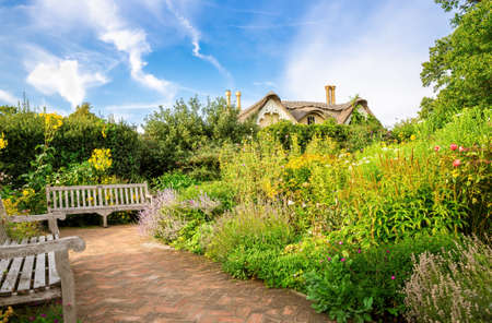 London, UK - August 24, 2019 - Thatched House royal residence in the grounds of Pembroke Lodge, Richmond Park.のeditorial素材
