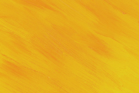 Painting texture as a background. Yellow and orange abstract horizontal image. Acrylic painting.