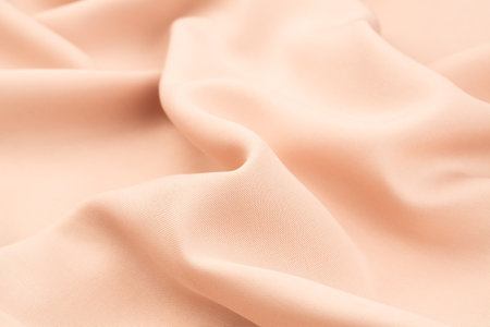 Beige fabric texture as a background, horizontal image.の写真素材