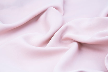 Pink fabric texture as a background, horizontal image.の写真素材
