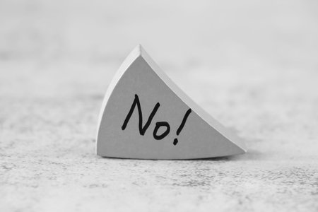 No word on the gray wooden board on the gray background.