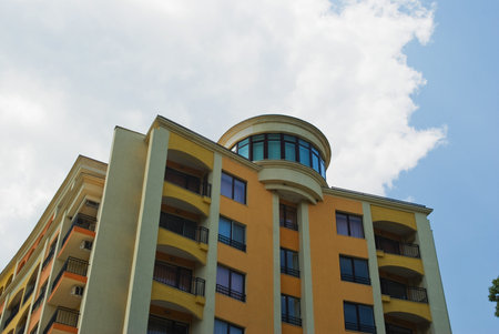 Gold Sands, Bulgaria - July 12: Paradis Green Park hotel and apartments on July 12, 2011 in Gold...