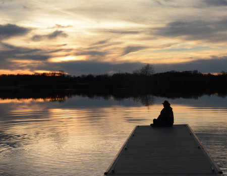 Sunset Silhouetteの写真素材