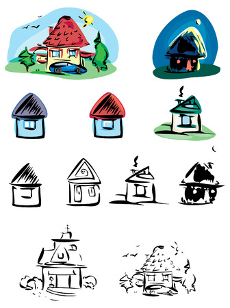 Vector of houses.のイラスト素材