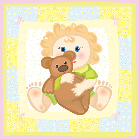 Cute card for boy.のイラスト素材